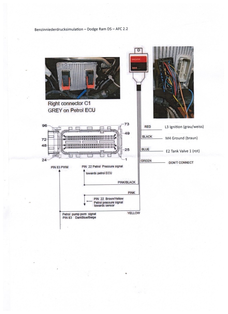 AEB Benzindruck Emulator Dodge Ram