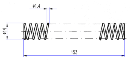 Knickschutz-Feder Ø14mm