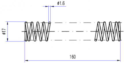 Knickschutz-Feder Ø17mm