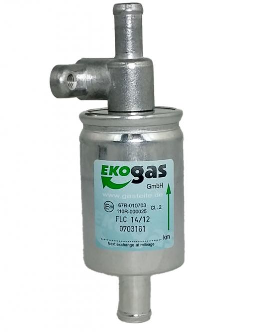 Gasfilter mit Sensorstutzen 12x12