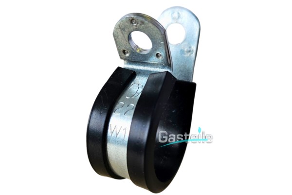Schlauch- & Befestigungsschelle 22mm Ø6.5 DIN3016 W1, isoliert