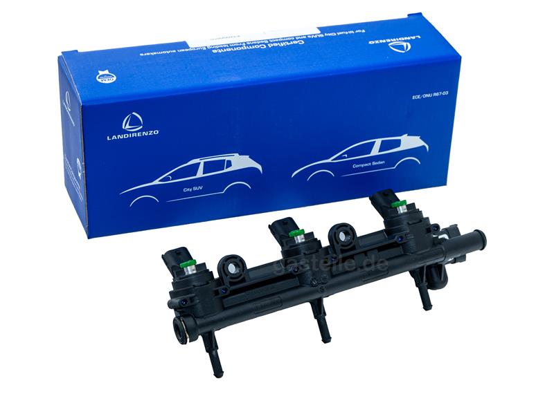 LandiRenzo GI12 3 Zylinder Grün OEM Rail Original Dacia Renault
