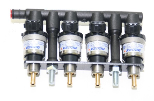 [180/30410] Keihin KN8 Einspritzrail Prins VSI 4 Zylinder white (42cc)