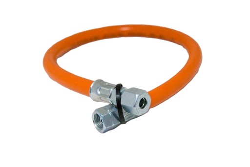[EKO0020C] GOK Mitteldruck Gasschlauch 1000mm 1/4 (Links) x 8 mm (Orange)
